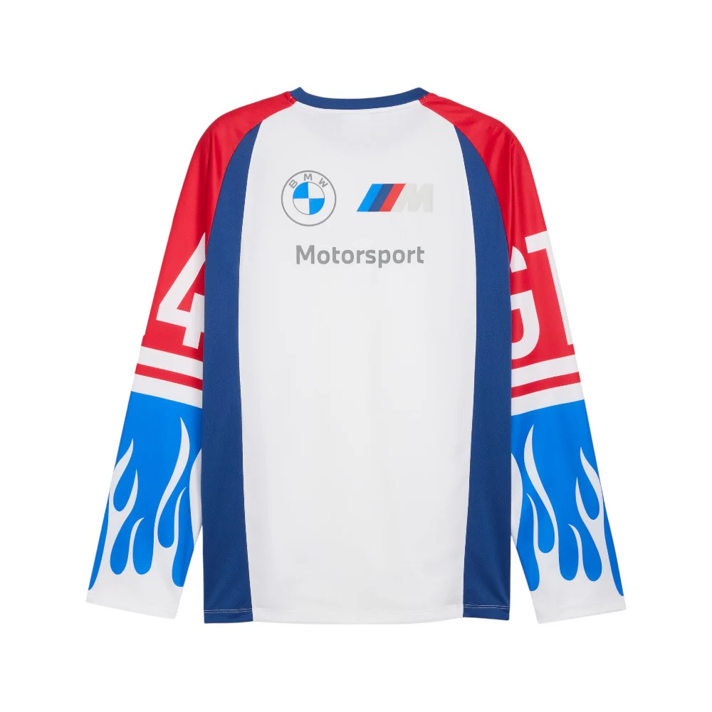 BMW M Motorsport Graphic Crew Neck Long Sleeve T-Shirt - Image 2