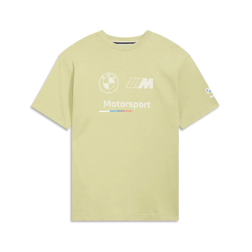 BMW MMS Essentials Logo Stripe Crew Neck Short Sleeve T-Shirt