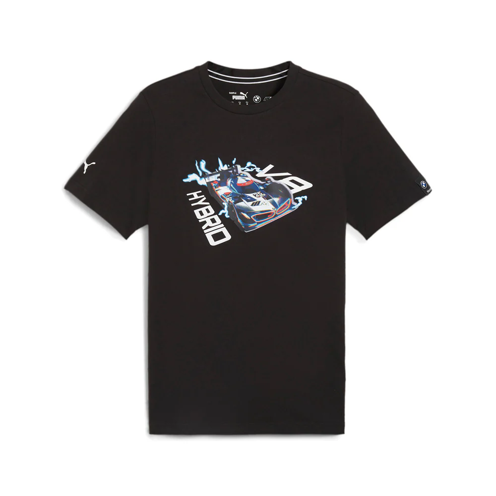 BMW M Motorsport Car Graphic Crew Neck Short Sleeve T-Shirt
