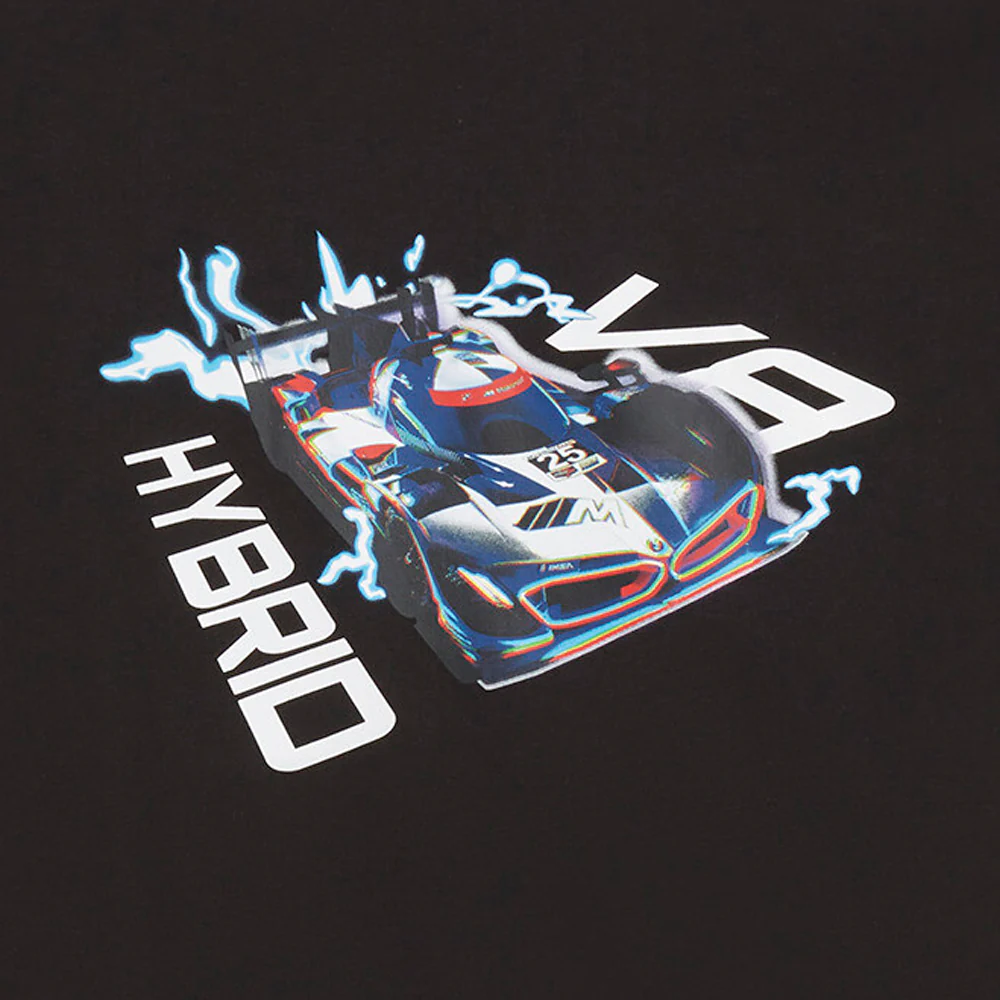 BMW M Motorsport Car Graphic Crew Neck Short Sleeve T-Shirt - Image 5