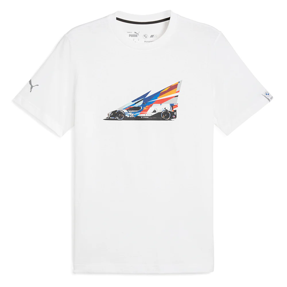 BMW M Motorsport Car 2 Graphic Crew Neck Short Sleeve T-Shirt - Image 3