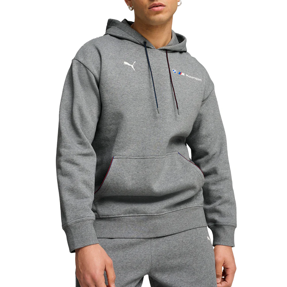 BMW M Motorsport Essentials Fleece Pullover Hoodie - Image 3