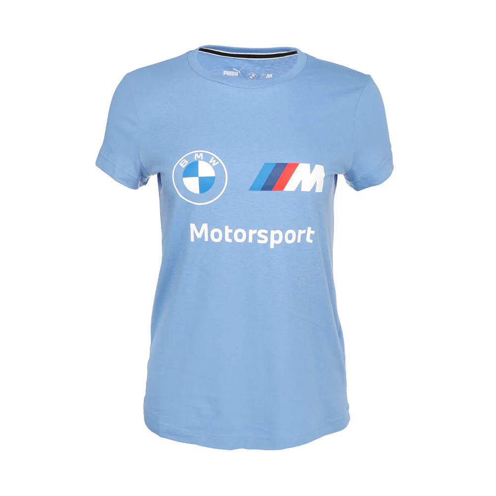 BMW M Motorsport Essentials Logo Crew Neck Short Sleeve T-Shirt - Image 3