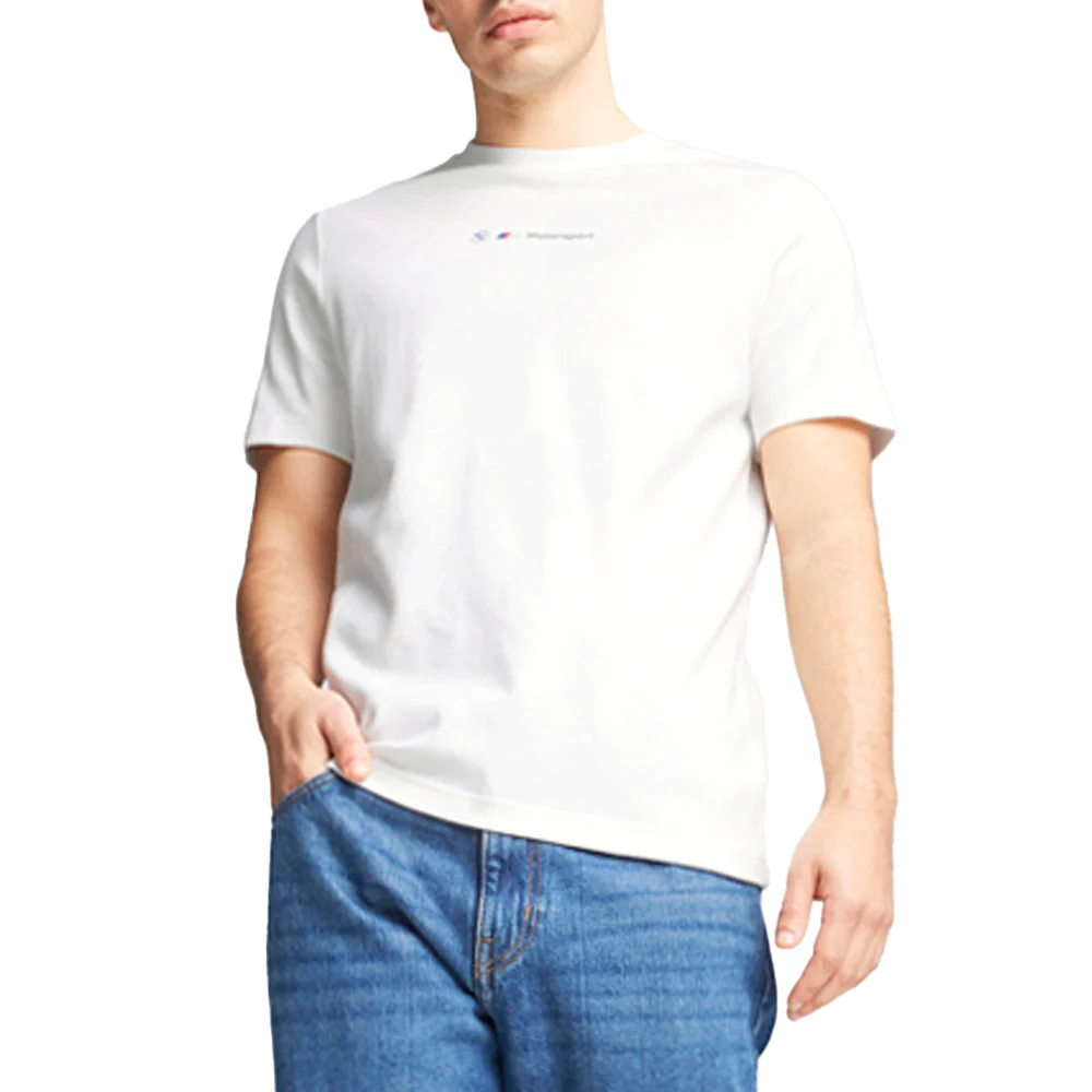 BMW M Motorsport Jacquard Crew Neck Short Sleeve T-Shirt - Image 5