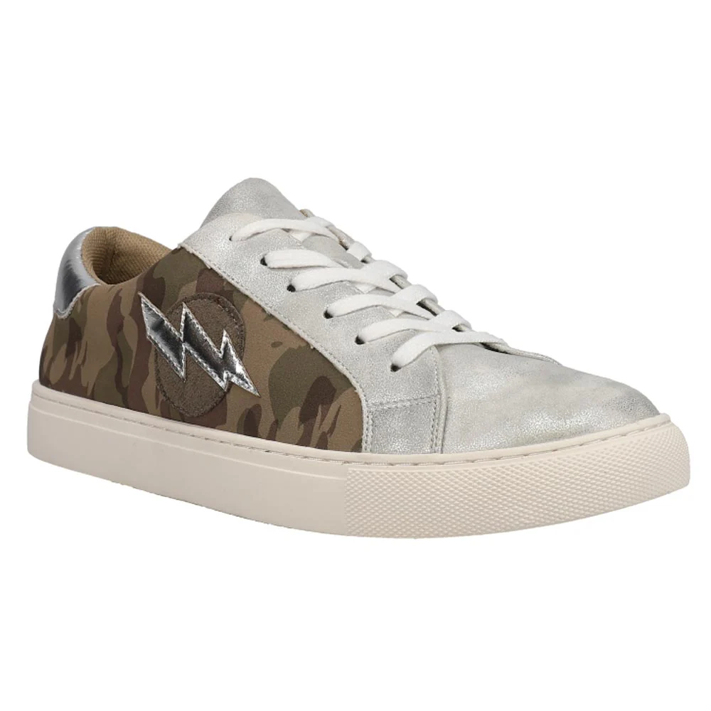 Bolt Camo Lace Up Sneakers - Image 2