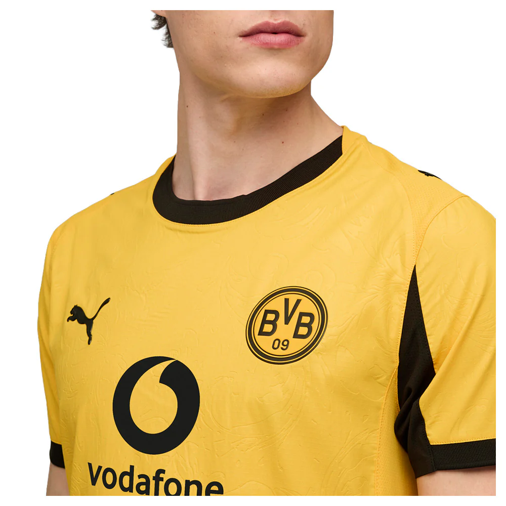 Borussia Dortmund 25/26 Authentic Cup Crew Neck Short Sleeve Soccer Jersey - Image 3