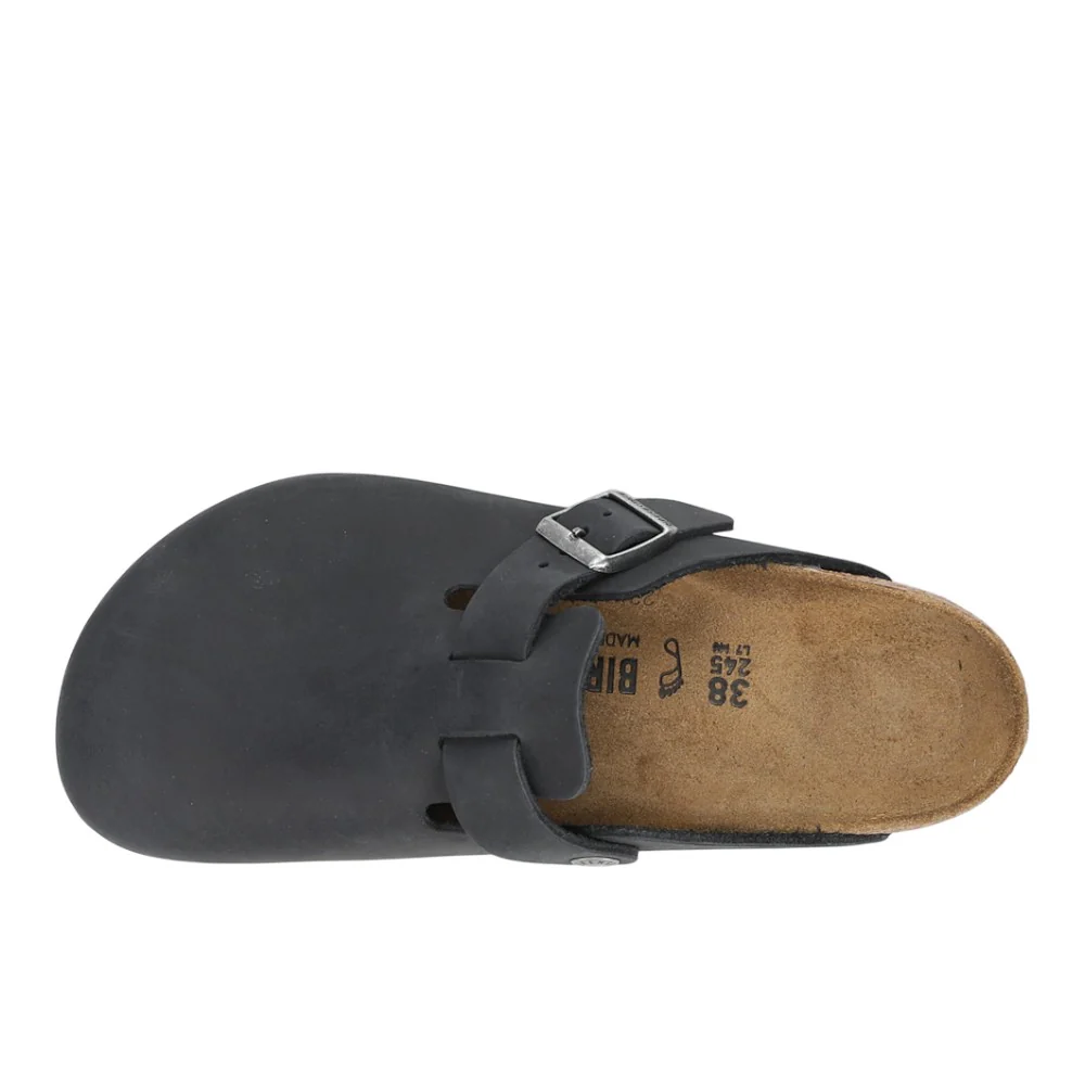 Boston Oiled Leather Clogs - Image 4