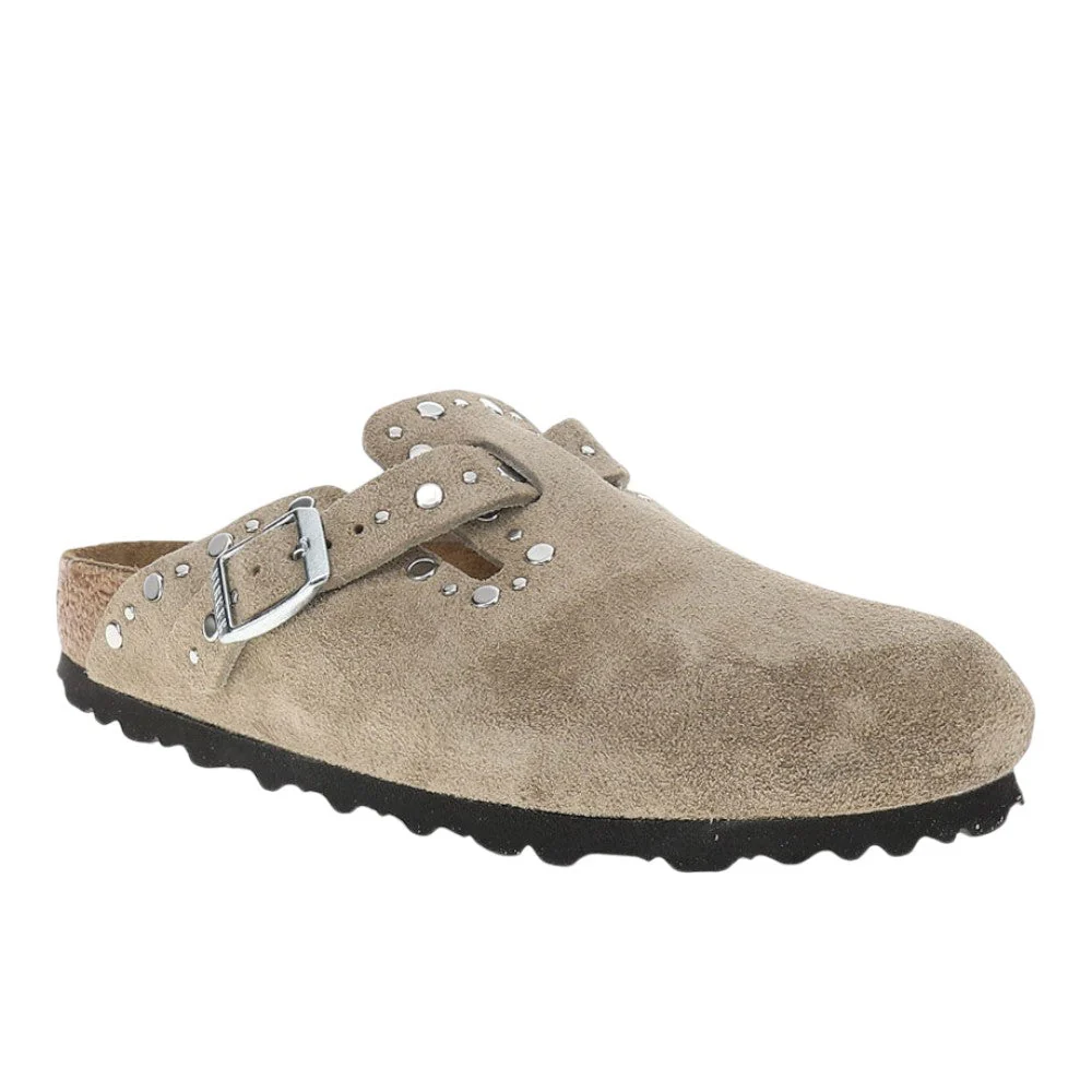Boston Rivets Suede Leather Clogs - Image 2