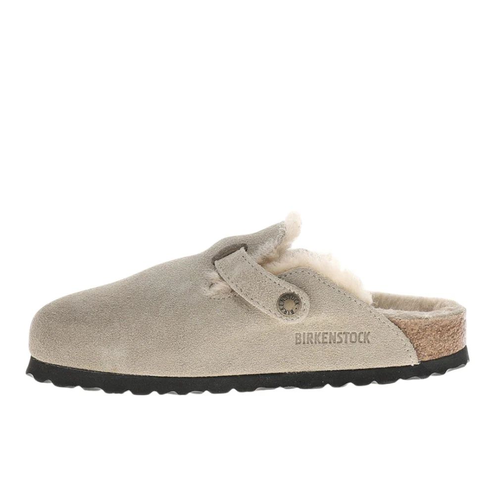 Boston Shearling Suede Leather Clogs - Image 3