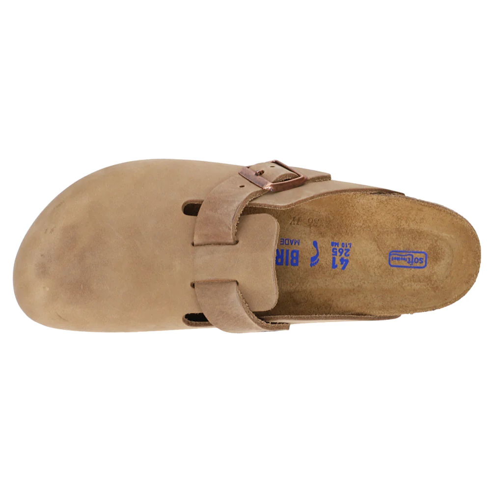 Boston Soft Footbed Oiled Leather Clogs - Image 4