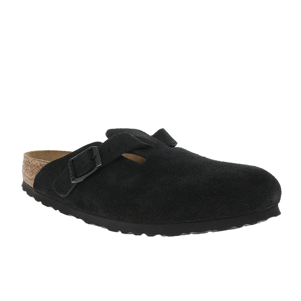 Boston Soft Footbed Suede Leather Clogs - Image 2