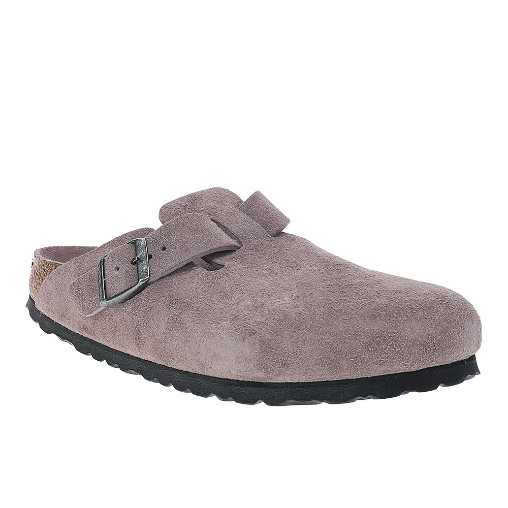 Boston Soft Footbed Suede Leather Clogs - Image 2