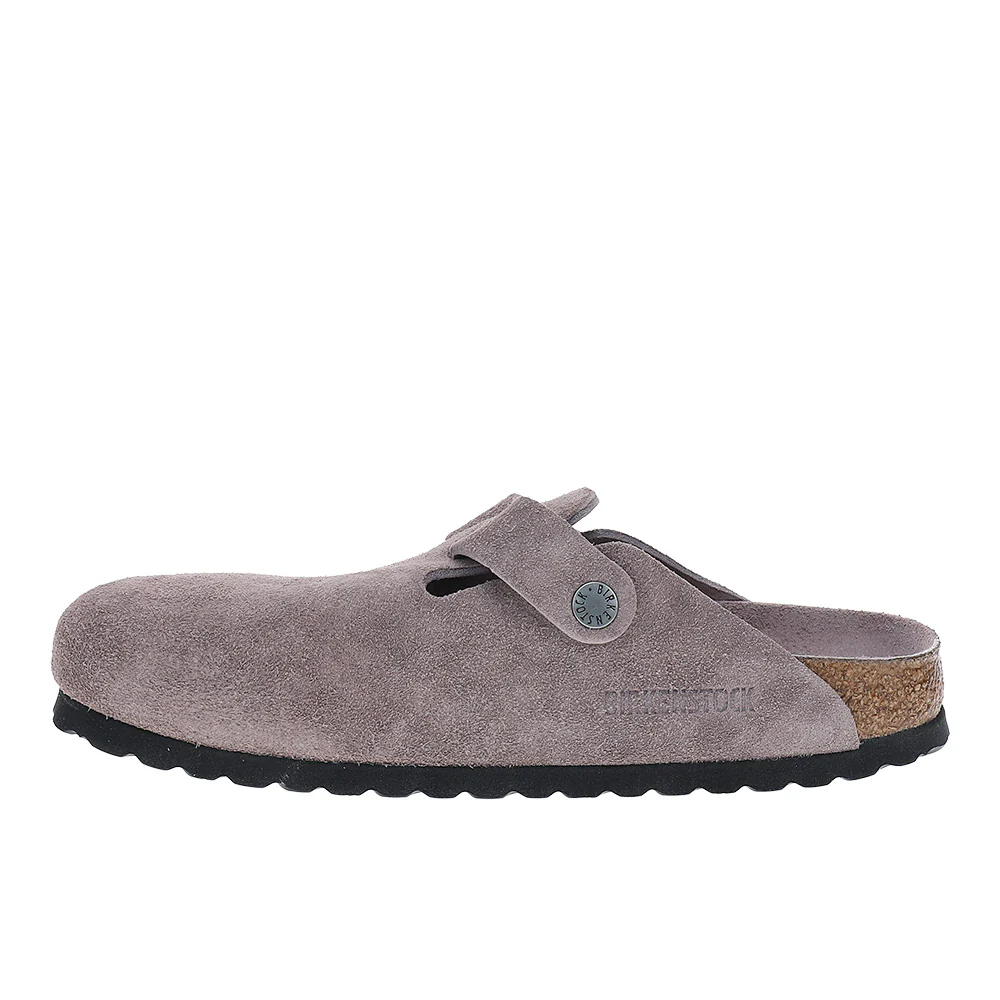 Boston Soft Footbed Suede Leather Clogs - Image 3