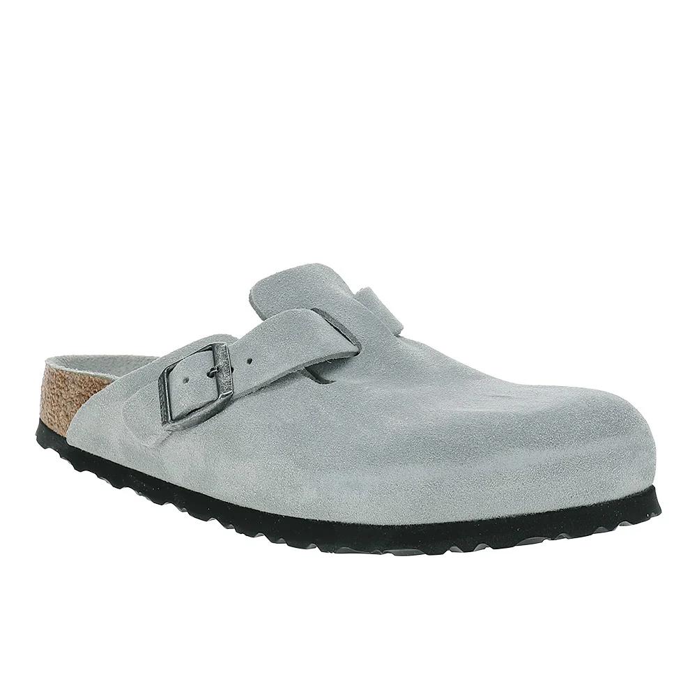 Boston Soft Footbed Suede Leather Clogs - Image 2