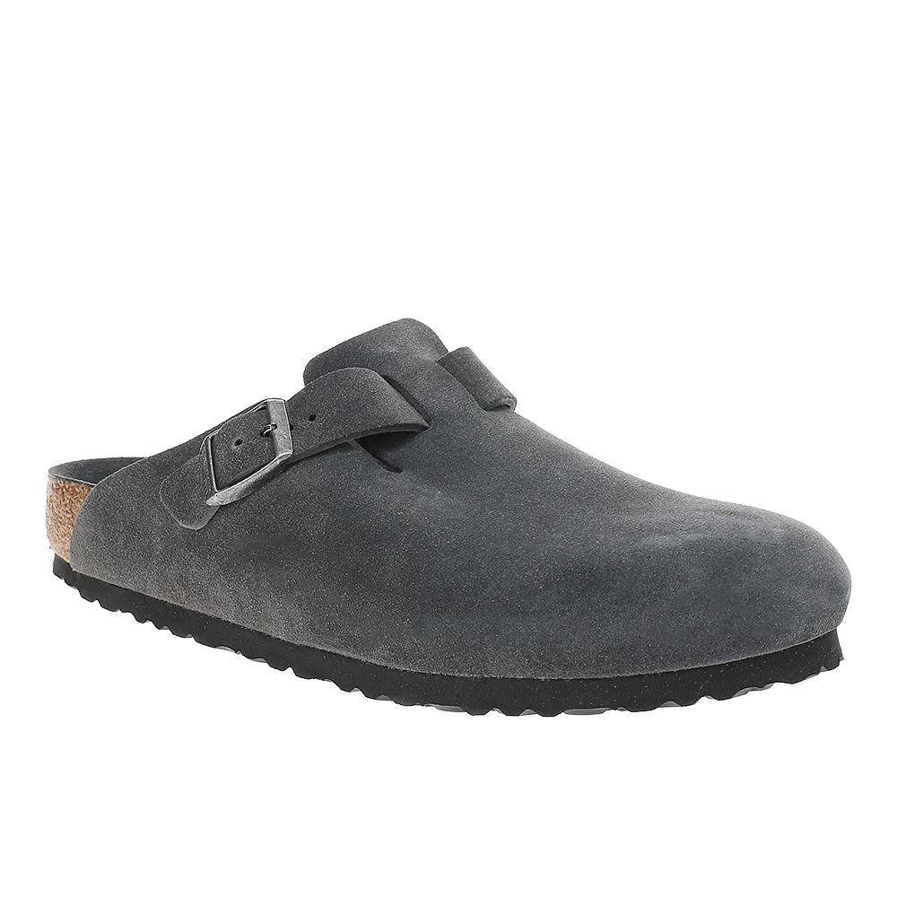 Boston Soft Footbed Suede Leather Clogs - Image 2