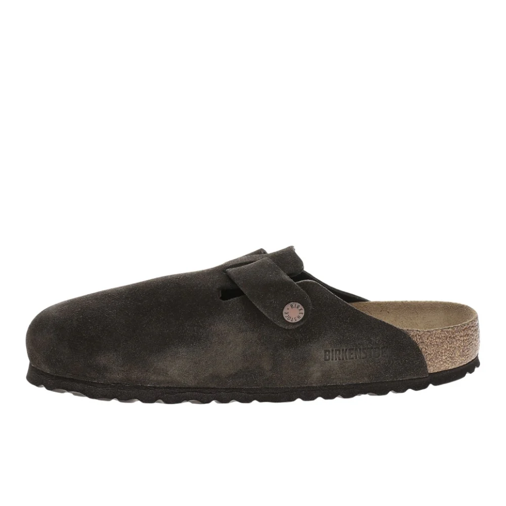 Boston Soft Footbed Suede Leather Clogs - Image 3