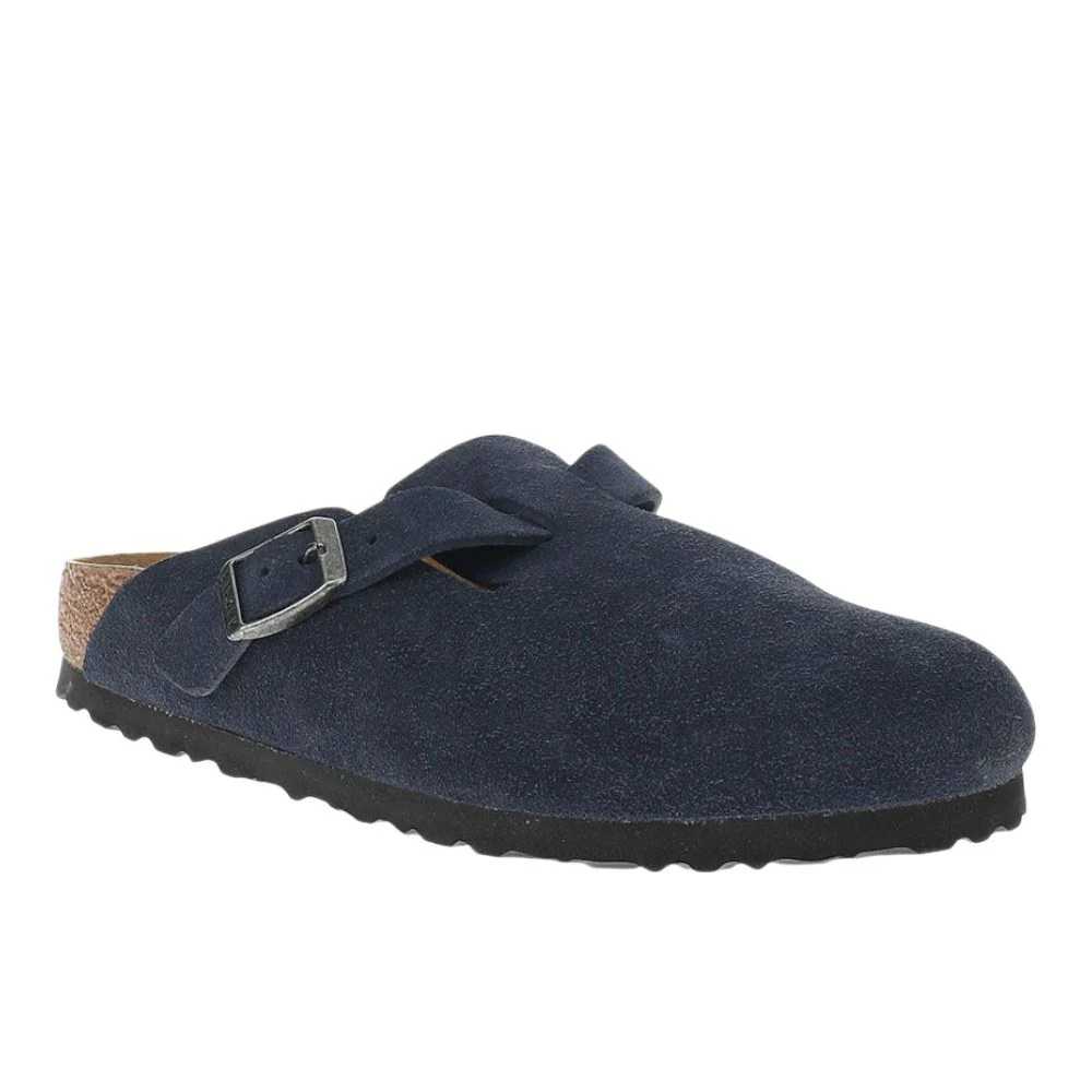 Boston Suede Leather Footbed Clogs - Image 2