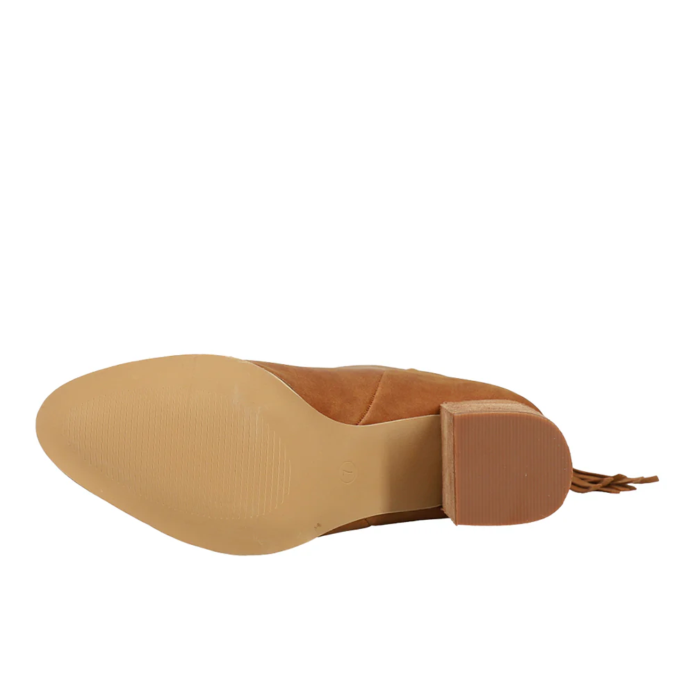 Boujee Round Toe Zippered Booties - Image 5