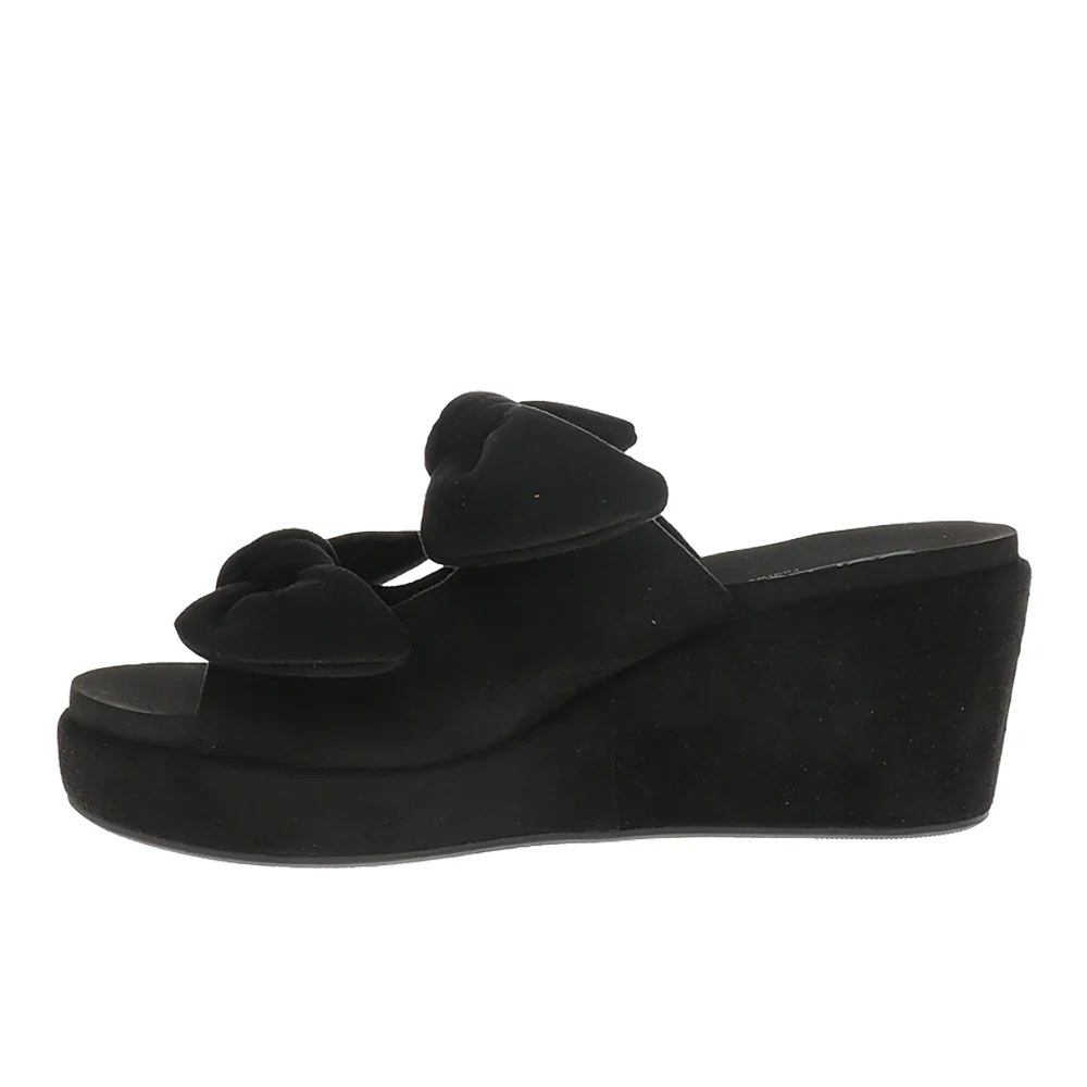 Bowed Up Wedge Sandals - Image 3