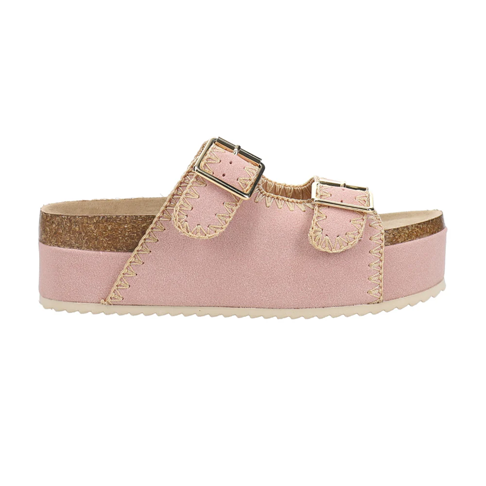 Bowie Footbed Platform Slide Sandals
