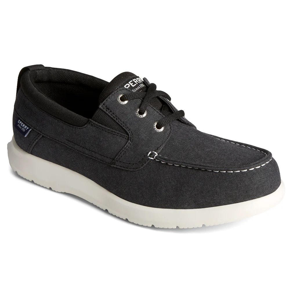 Bowrider Plushstep 3-Eye Chambray Boat Shoes - Image 2