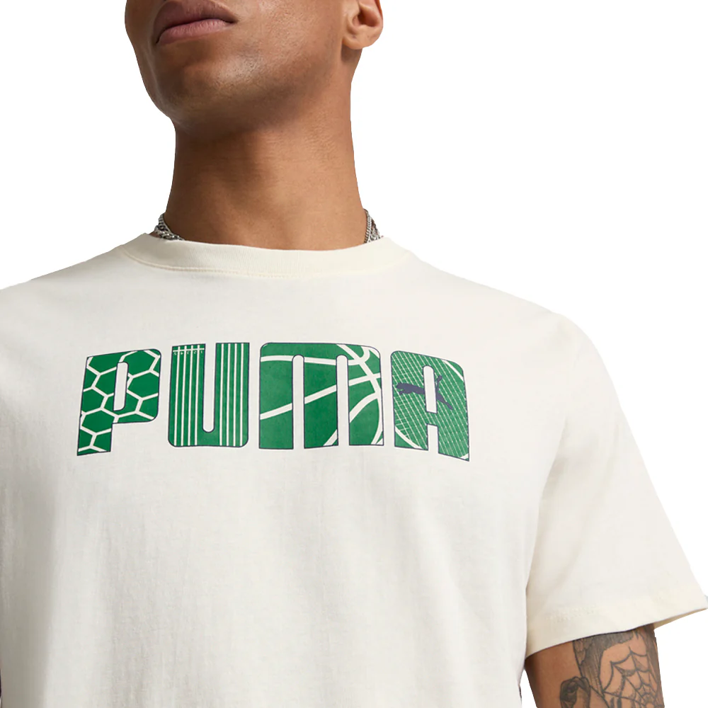 Branded Graphic Crew Neck Short Sleeve T-Shirt - Image 4