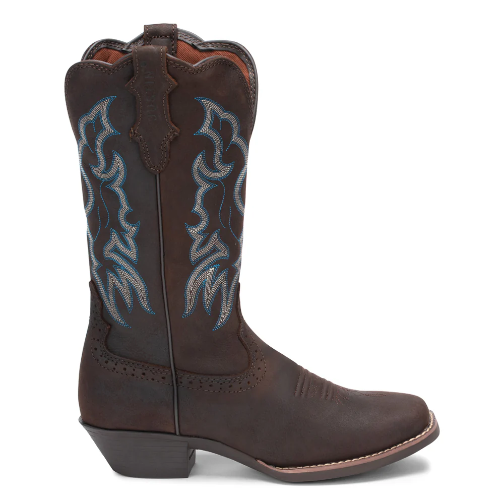 Brandy Square Toe Pull On Cowboy Boots
