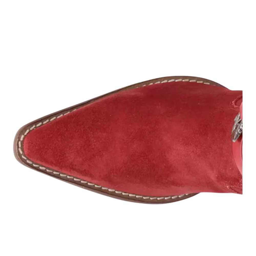 Buck Wild Suede Leather Snip Toe Cowboy Boots - Image 4