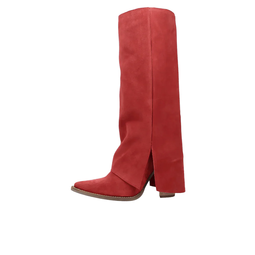 Buckle Bunny Suede Leather Snip Toe Cowboy Boots - Image 3