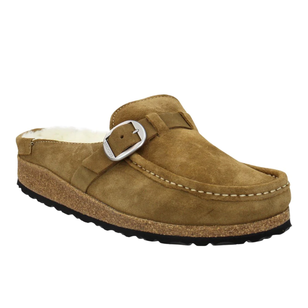 Buckley Shearling Suede Leather Clogs - Image 2
