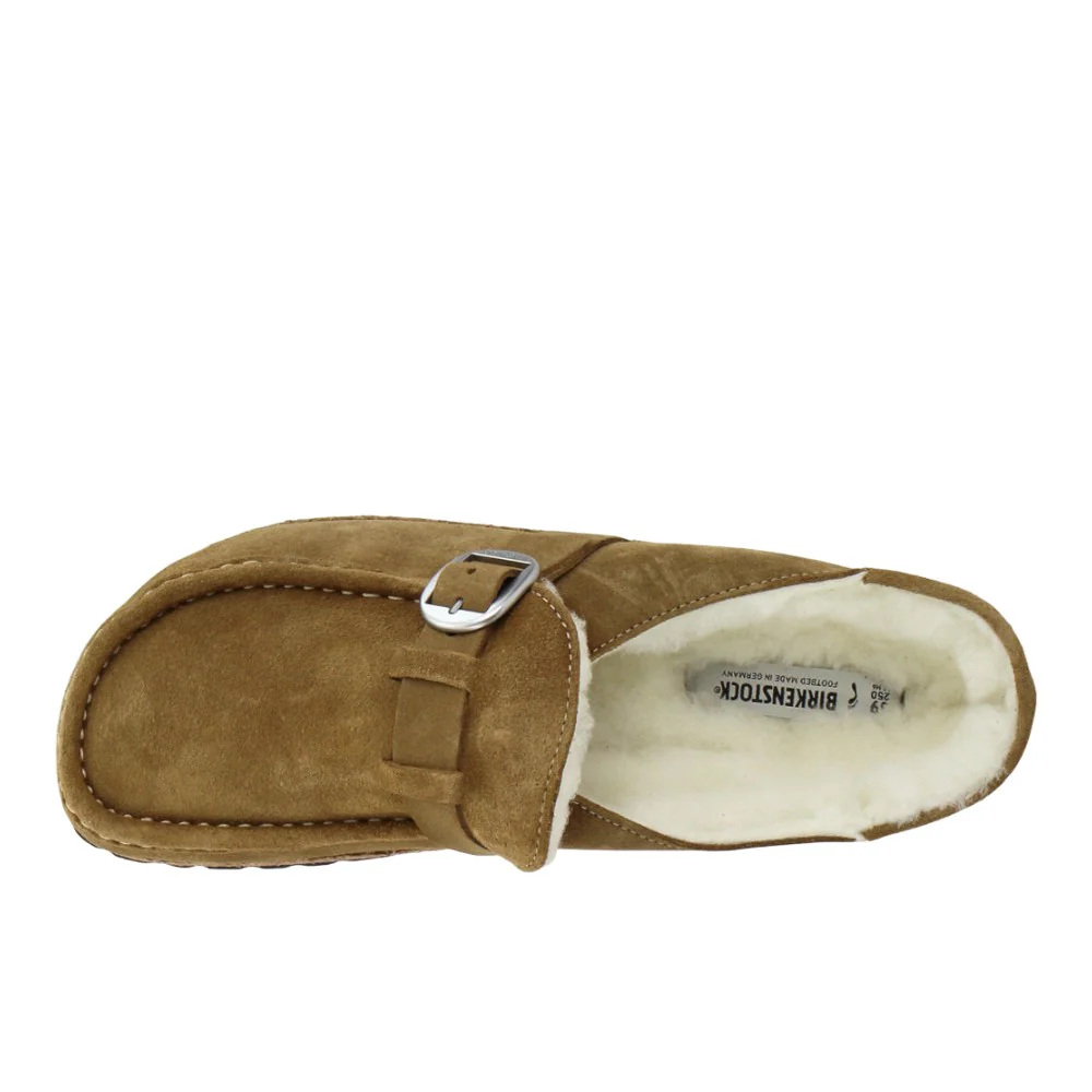 Buckley Shearling Suede Leather Clogs - Image 4