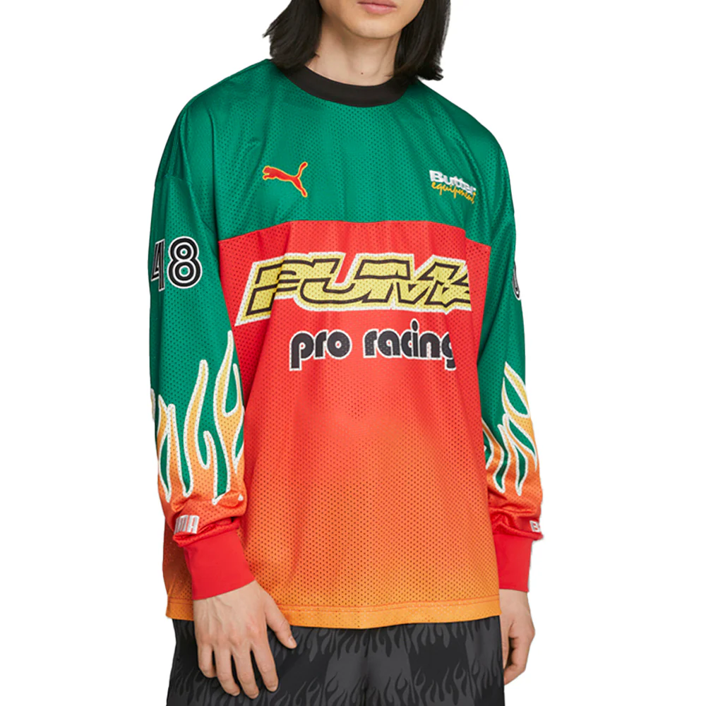 PUMA X BUTTER GOODS Graphic Crew Neck Long Sleeve Jersey