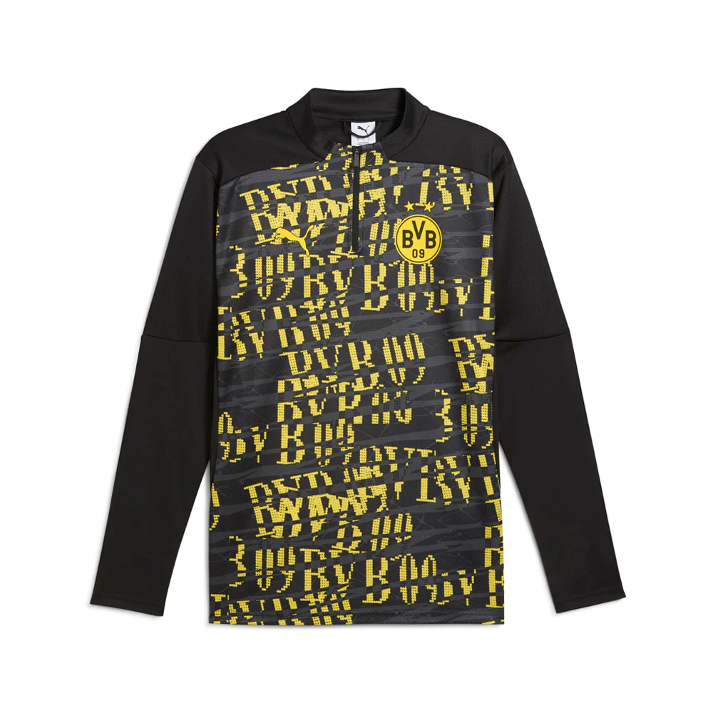 BVB Pre-Match Mock Neck Long Sleeve Quarter Zip Pullover