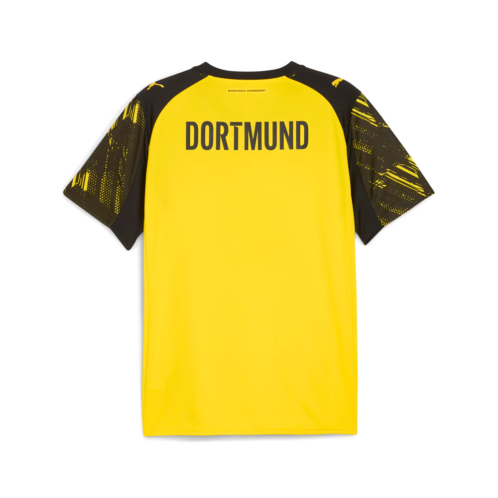 BVB V-Neck Short Sleeve Home Soccer Jersey Replica - Image 2