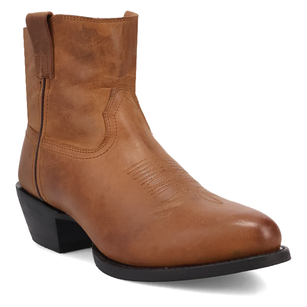 Cabrera Booties Round Toe Pull On Cowboy Boots - Image 2