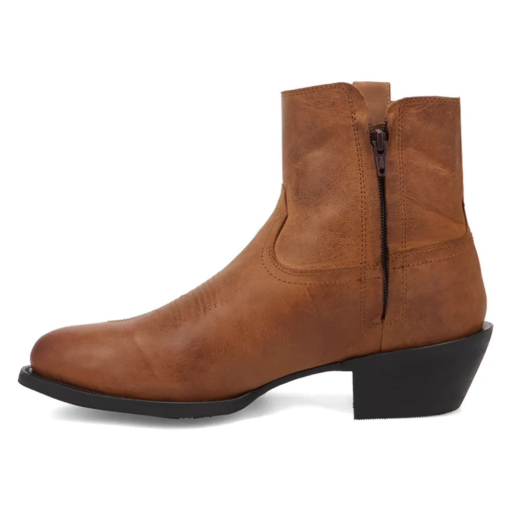 Cabrera Booties Round Toe Pull On Cowboy Boots - Image 3