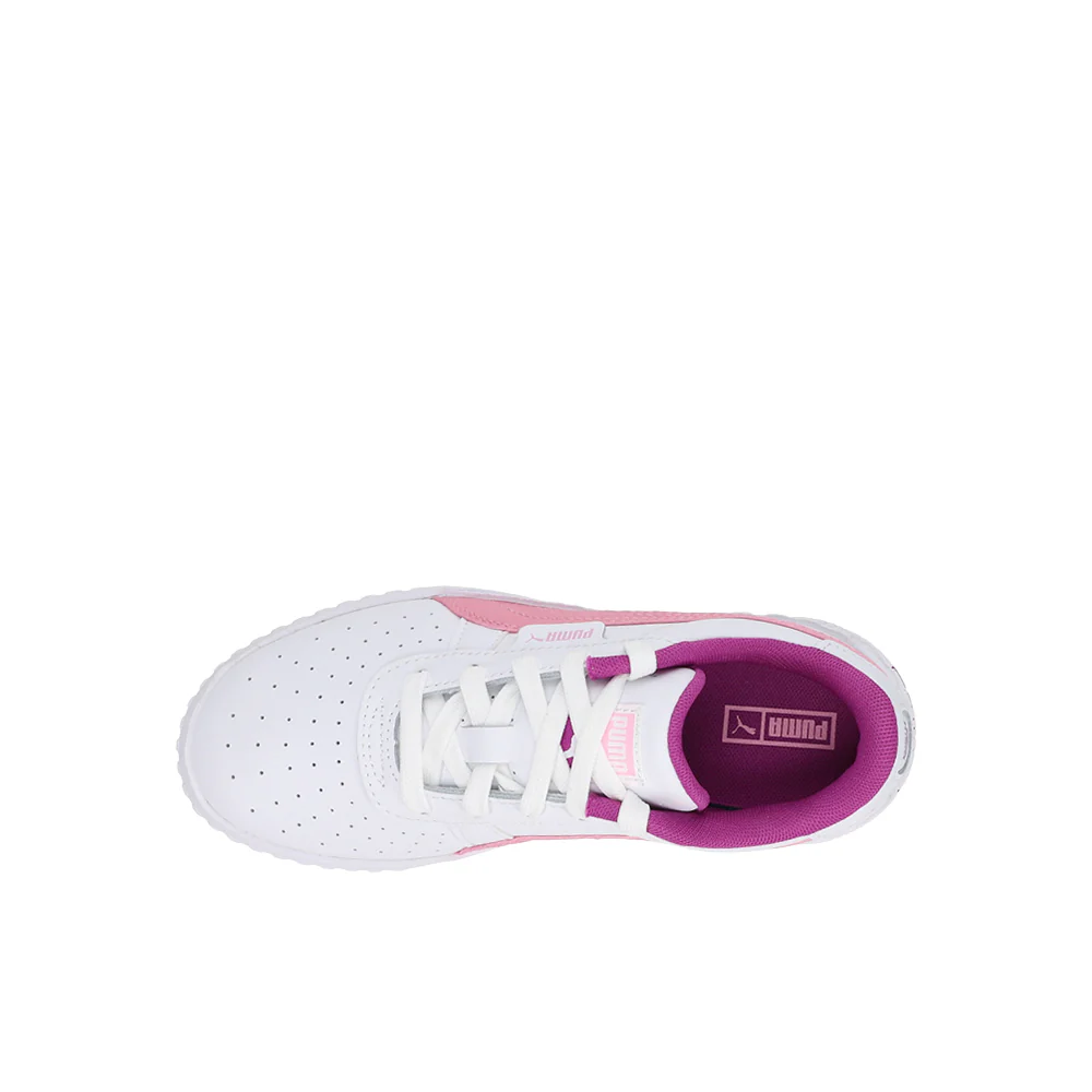 Cali Rose Perforated Lace Up Sneakers (Little Kid-Big Kid) - Image 4