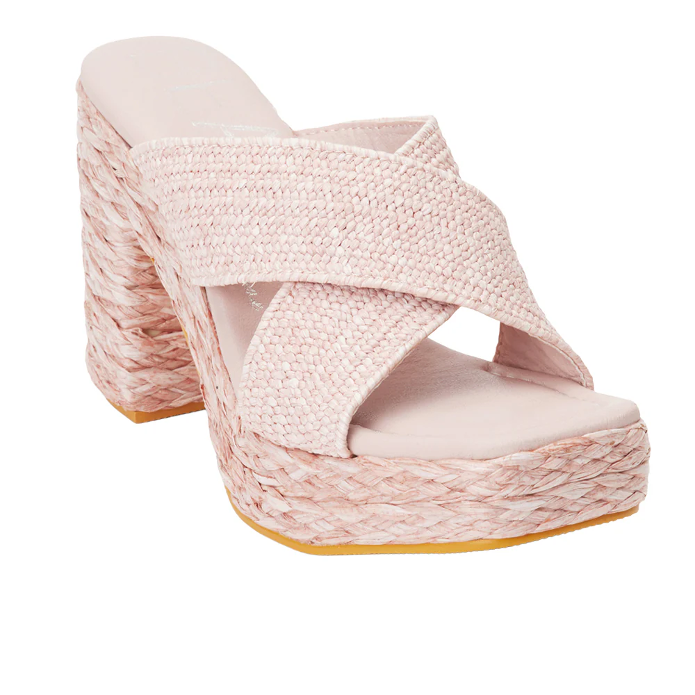Caravan Block Heel Platform Espadrille Sandals - Image 2