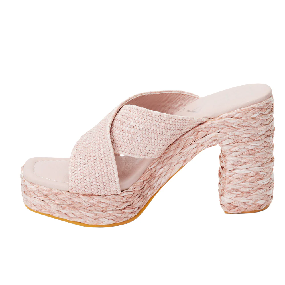 Caravan Block Heel Platform Espadrille Sandals - Image 3