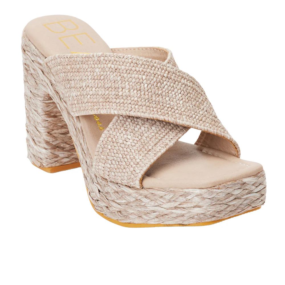 Caravan Block Heel Platform Espadrille Sandals - Image 2