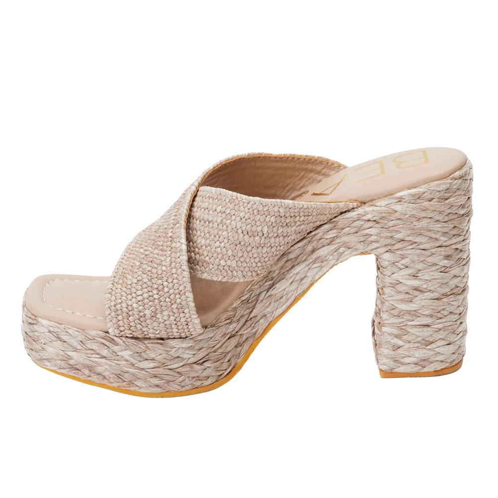 Caravan Block Heel Platform Espadrille Sandals - Image 3