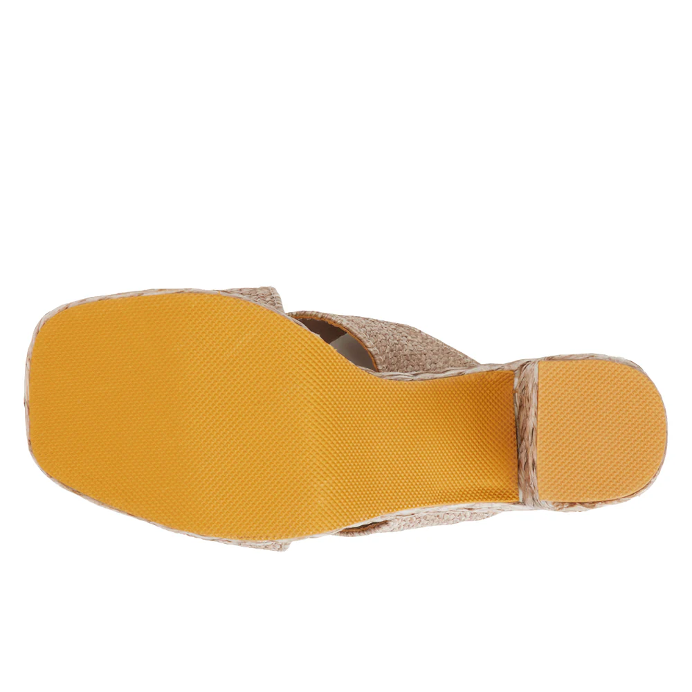 Caravan Block Heel Platform Espadrille Sandals - Image 5