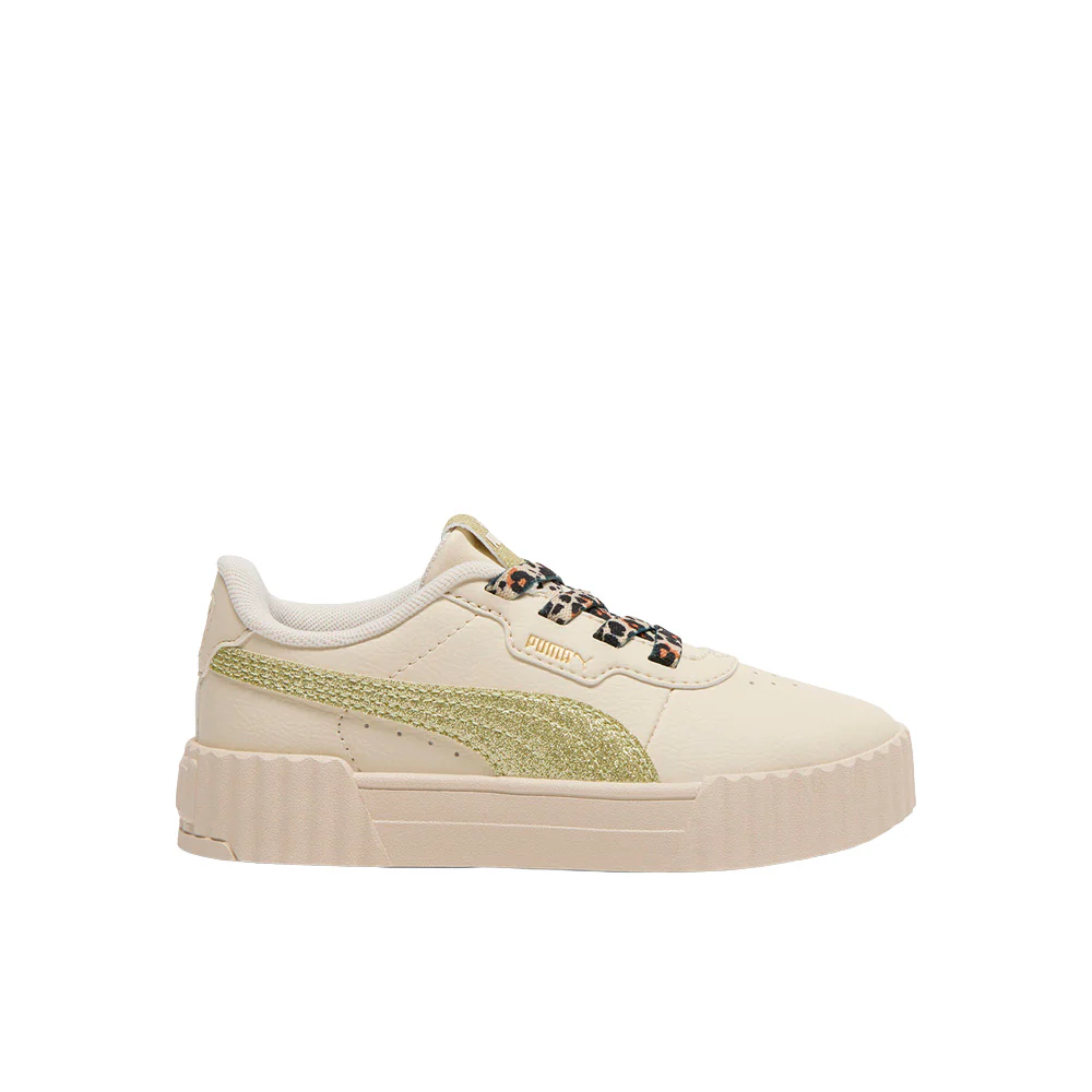 Carina 3.0 Cheetah Glitz Lace Up Sneakers (Little Kid)