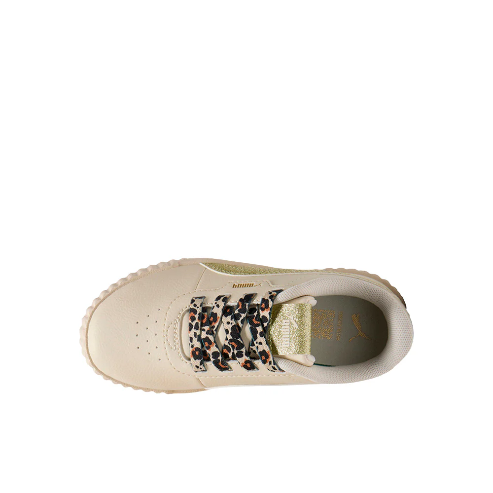 Carina 3.0 Cheetah Glitz Lace Up Sneakers (Little Kid) - Image 4