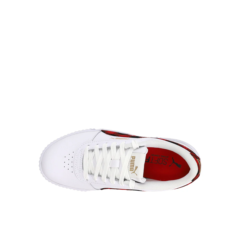 Carina Winter Plaid Perforated Logo Platform Sneakers (Big Kid) - Image 4