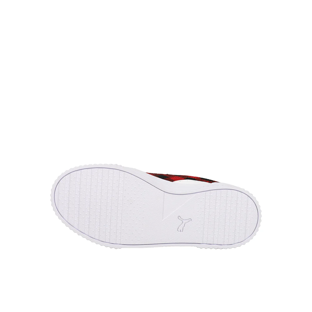 Carina Winter Plaid Perforated Logo Platform Sneakers (Big Kid) - Image 5