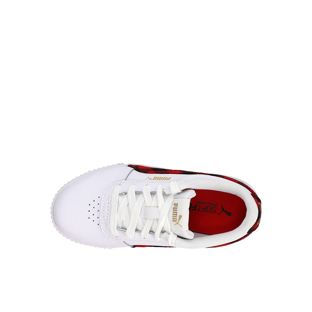 Carina Winter Plaid Perforated Logo Platform Sneakers (Little Kid) - Image 4