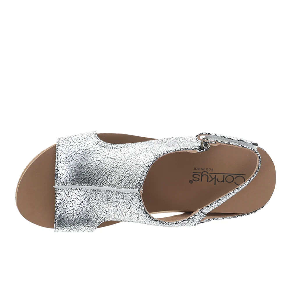 Carley Metallic Studded Wedge Slingback Sandals - Image 4