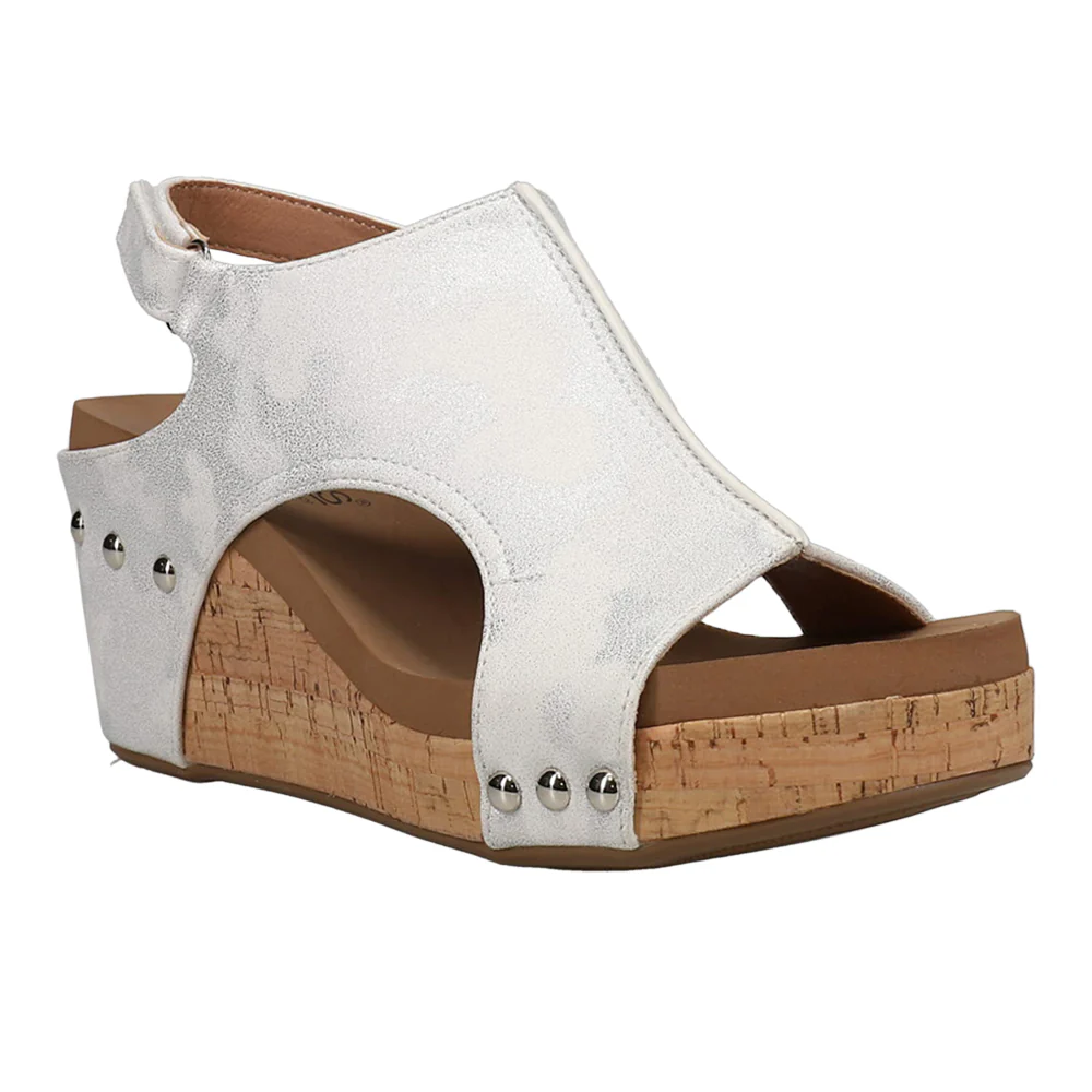 Carley Studded Wedge Slingback Sandals - Image 2