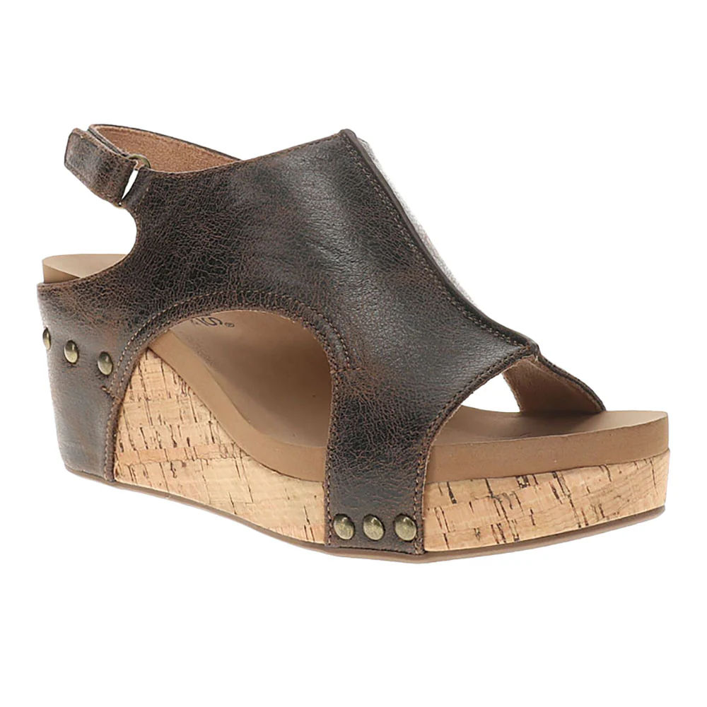 Carley Studded Wedge Slingback Sandals - Image 2